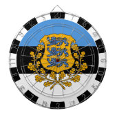 エストニア・ダートボード・エストニア国旗/遊技盤 ダーツボード (正面)