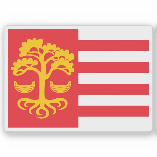 エストニア・ロッサ国旗 シール (正面)