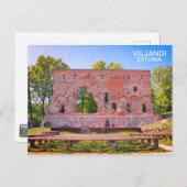 エストニア、ヴィルヤンディのポストカード! ポストカード (正面/裏面)
