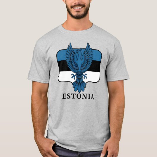 エストニア 北ヨーロッパ Tシャツ (正面)