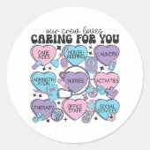 エストリビング設備スタッフバレンタインナース熱C ラウンドシール (正面)