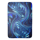 エストレラazul ondulada com trasados em ziguezague バスマット (正面縦)