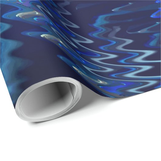 エストレラazul ondulada com trasados em ziguezague ラッピングペーパー (ロールコーナー)