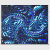 エストレラazul ondulada com trasados em ziguezague ラッピングペーパー (フラット)