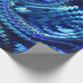 エストレラazul ondulada com trasados em ziguezague ラッピングペーパー (角)