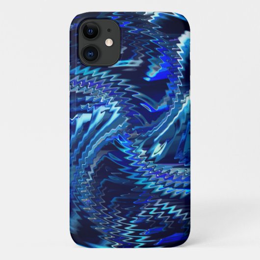 エストレラazul ondulada com trasados em ziguezague Case-Mate iPhoneケース (裏面)