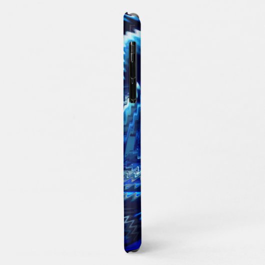 エストレラazul ondulada com trasados em ziguezague Case-Mate iPhoneケース (裏面/左)