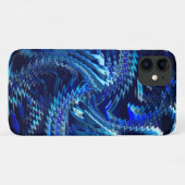 エストレラazul ondulada com trasados em ziguezague Case-Mate iPhoneケース (裏面(横))