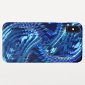 エストレラazul ondulada com trasados em ziguezague Case-Mate iPhoneケース (裏面(横))