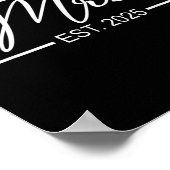 エスト夫人2025たった今結婚しました結婚の妻Mr. &amp; ポスター (角)