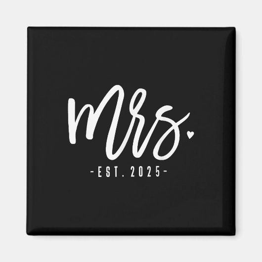 エスト夫人2025たった今結婚しました結婚カップルMr. &am マグネット (正面)