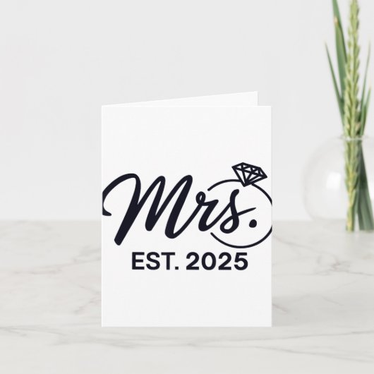 エスト夫人2025たった今結婚しました結婚夫婦Mr. カード (正面)