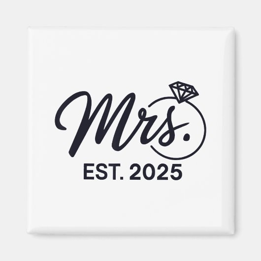エスト夫人2025たった今結婚しました結婚夫婦Mr. マグネット (正面)