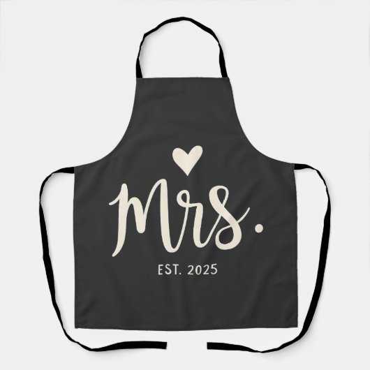 エスト夫人2025夫ブライド婚約結婚ズ エプロン (正面)