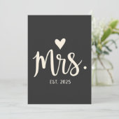 エスト夫人2025夫ブライド婚約結婚ズ サンキューカード (スタンド正面)