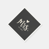 エスト夫人2025夫ブライド婚約結婚ズ スタンダードカクテルナプキン (角)