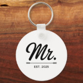 エスト夫人2025年たった今結婚しました結婚披露宴Mr.And M キーホルダー (正面)