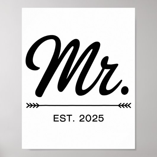 エスト夫人2025年たった今結婚しました結婚披露宴Mr.And M ポスター (正面)