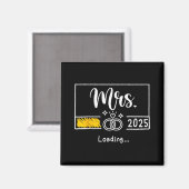 エスト夫人2025新婚結婚妻の装荷 マグネット (正面/裏面)