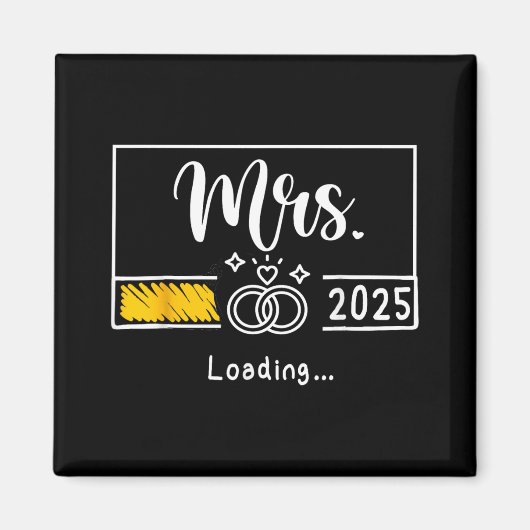 エスト夫人2025新婚結婚妻の装荷 マグネット (正面)