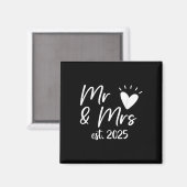 エスト夫妻2025結婚した対結婚Husb マグネット (正面/裏面)