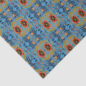 エスト数々のニアフォークアートの花柄 薄葉紙 (詳細)