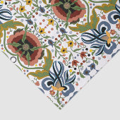 エスト数々のニアフォークアートの花柄 薄葉紙 (詳細)