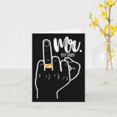 エスト氏2025たった今結婚しました夫結婚の指 カード (黄色い花)