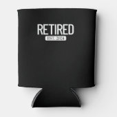 エスト退職した。2024年退職おもしろい退職 缶クーラー (正面)