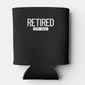 エスト退職した。2024年退職おもしろい退職 缶クーラー (裏面)