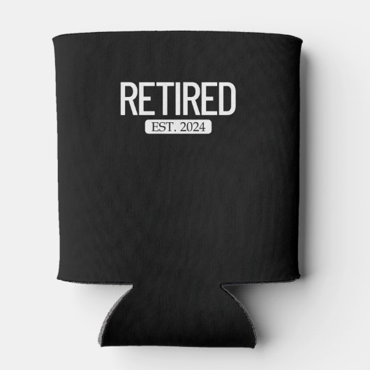 エスト退職した。2024年退職おもしろい退職 缶クーラー (裏面)