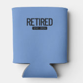 エスト退職した。2024年退職おもしろい退職 缶クーラー (裏面)