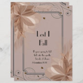 エストI秋詩パーソナライズされた紙 (正面/裏面)