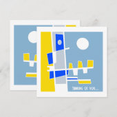 エスニシティの両面 イエロー ブルー あなたのことを想う (正面/裏面)