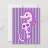 エスニックかわいらしマーメイドバースデーパーティ招待状 招待状 (裏面)