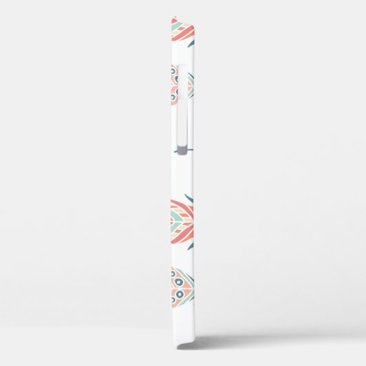 エスニックの羽ハンドドローイラストレーション Case-Mate iPhoneケース (裏面 / 左)