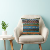 エスニックの羽:刺繍ボホシック クッション (椅子)