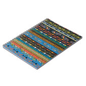 エスニックの羽:刺繍ボホシック ノートブック (左側)