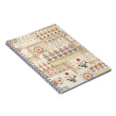 エスニックの花とシームレスな美しいマグカルフローラ ノートブック (右側)