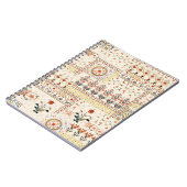 エスニックの花とシームレスな美しいマグカルフローラ ノートブック (左側)