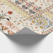 エスニックの花とシームレスな美しいマグカルフローラ ラッピングペーパー (角)