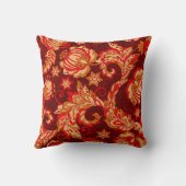 エスニックの花をつけた縫い目のない優雅な模様 クッション (裏面)