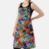 エスニックの部族の刺繍模様の幾何学的 エプロン (インサイチュ)