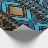 エスニックアステカパターンアート ラッピングペーパー (角)