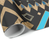 エスニックアステカパターンアート ラッピングペーパー (ロールコーナー)