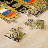 エスニックアフリカアートデザインプリント：美しい人々 ジグソーパズル (側面)