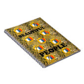 エスニックアフリカアートデザインプリント:美しい人々 ノートブック (右側)