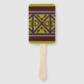 エスニックアフリカニットスタイルデザイン ハンドファン (正面)