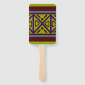 エスニックアフリカニットスタイルデザイン ハンドファン (裏面)