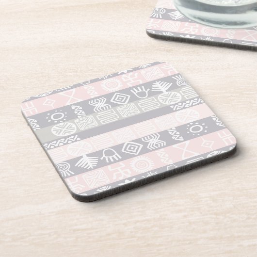 エスニックアフリカボホデザイン コースター (左側)